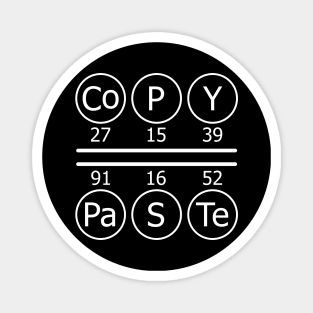 Copy Paste Checmical Elements Magnet